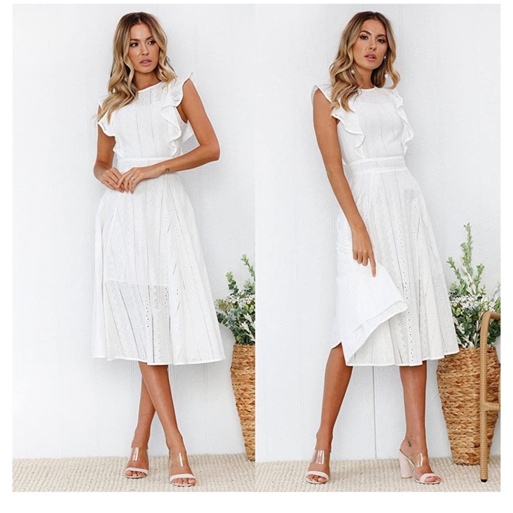 White Midi Dress
